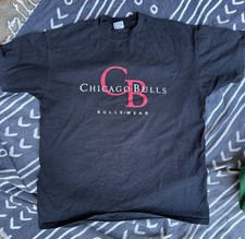 Vintage Chicago Bulls T-shirt Size XL 96 NBA Single Stitch Black '90s Back Hit