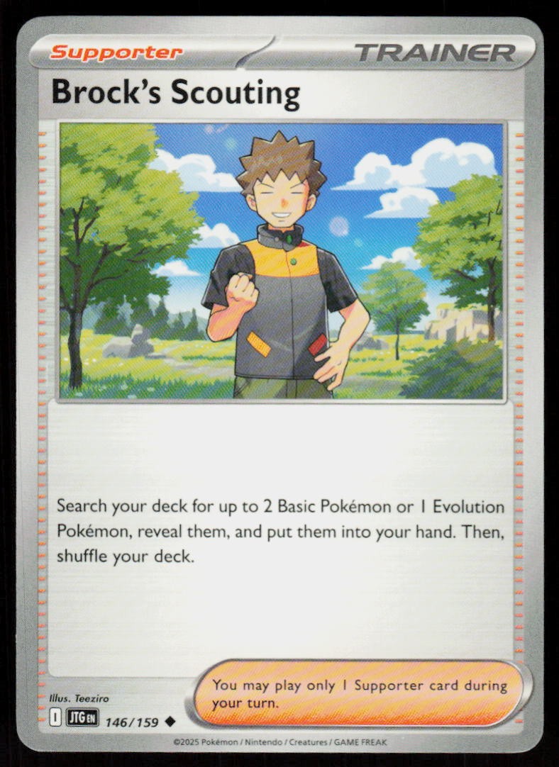 Brock's Scouting 146/159 Uncommon Journey Together Pokemon Near Mint
