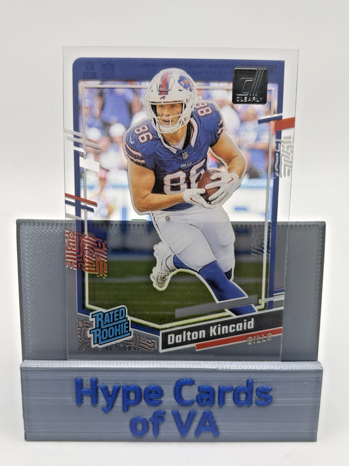 DALTON KINCAID 2023 Panini Clearly Donruss Football Rated Rookie #57 Bills