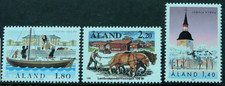 Aland Islands 1988 3 stamps SG 30/1, 35 Mint unhinged cat £10.25