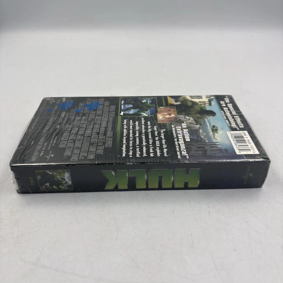 Hulk 2003 VHS Factory Sealed Tape Marvel Ang Lee Eric Bana Bruce Banner New Foto 4 de 4