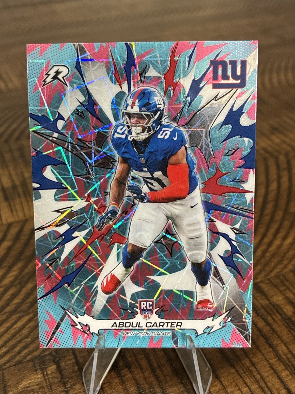 2025 Topps Resurgence Abdul Carter Sky Blue And Pink Shock RC #169 New York...