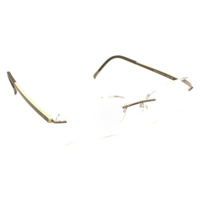 Silhouette 7642 40 6054 Titanium Brown Rimless Eyeglasses Frames 17 135 Austria