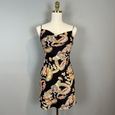 Urban Outfitters Mallory Tiger Dragon Slip Dress Women's Size Small Asian Print