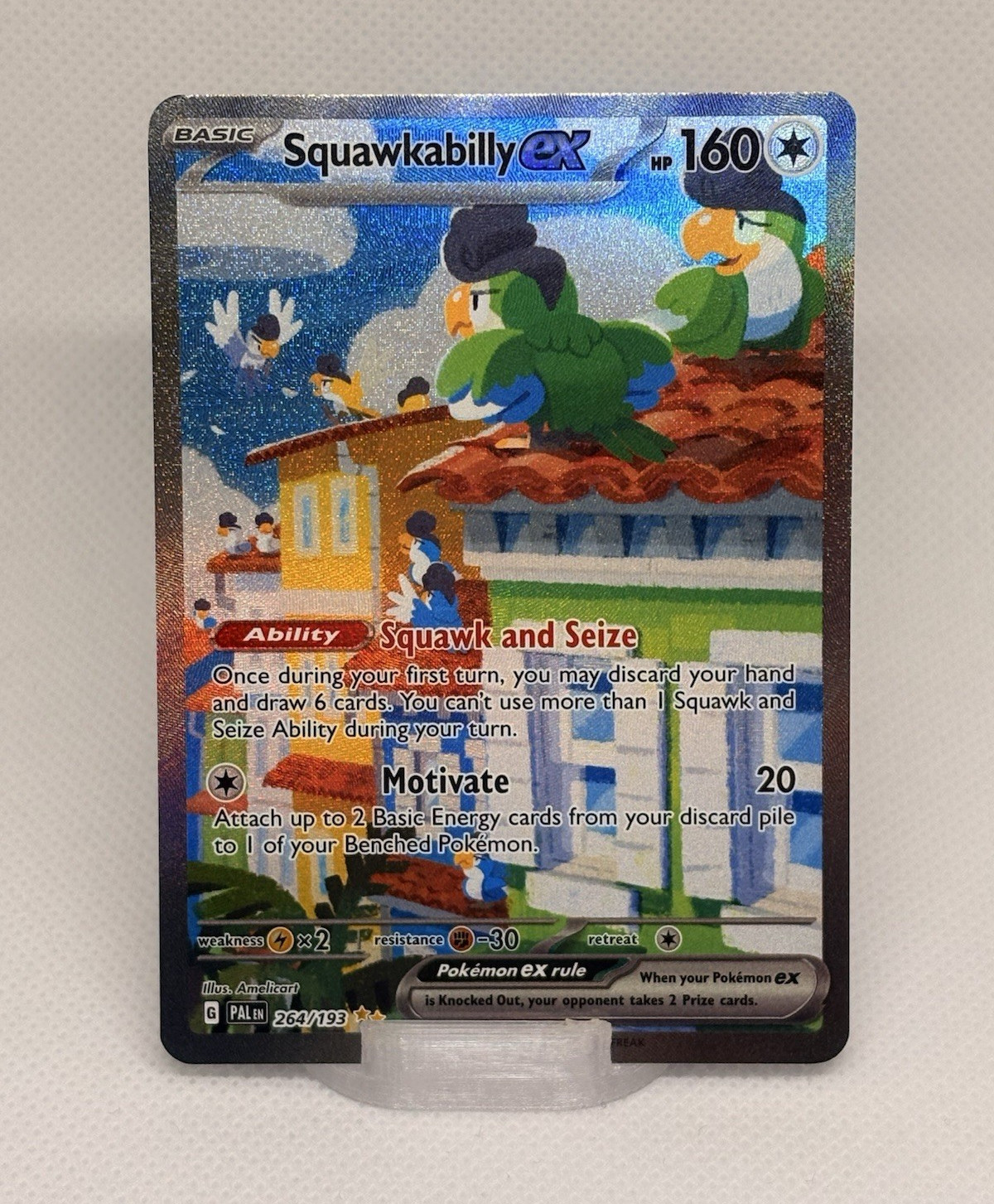 Pokémon TCG Squawkabilly ex 264/193 Paldea Evolved Holo English