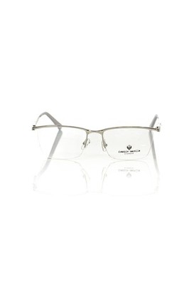 Frankie Morello Silver Metallic Men Frame 100% Authentic
