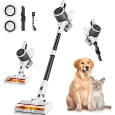 Cordless Vacuum Cleaner for Home, 8-in-1 Lightweight Stick Vacuum with 45Mins...