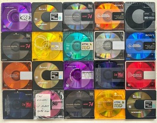 20 MiniDiscs. Recordable MD.