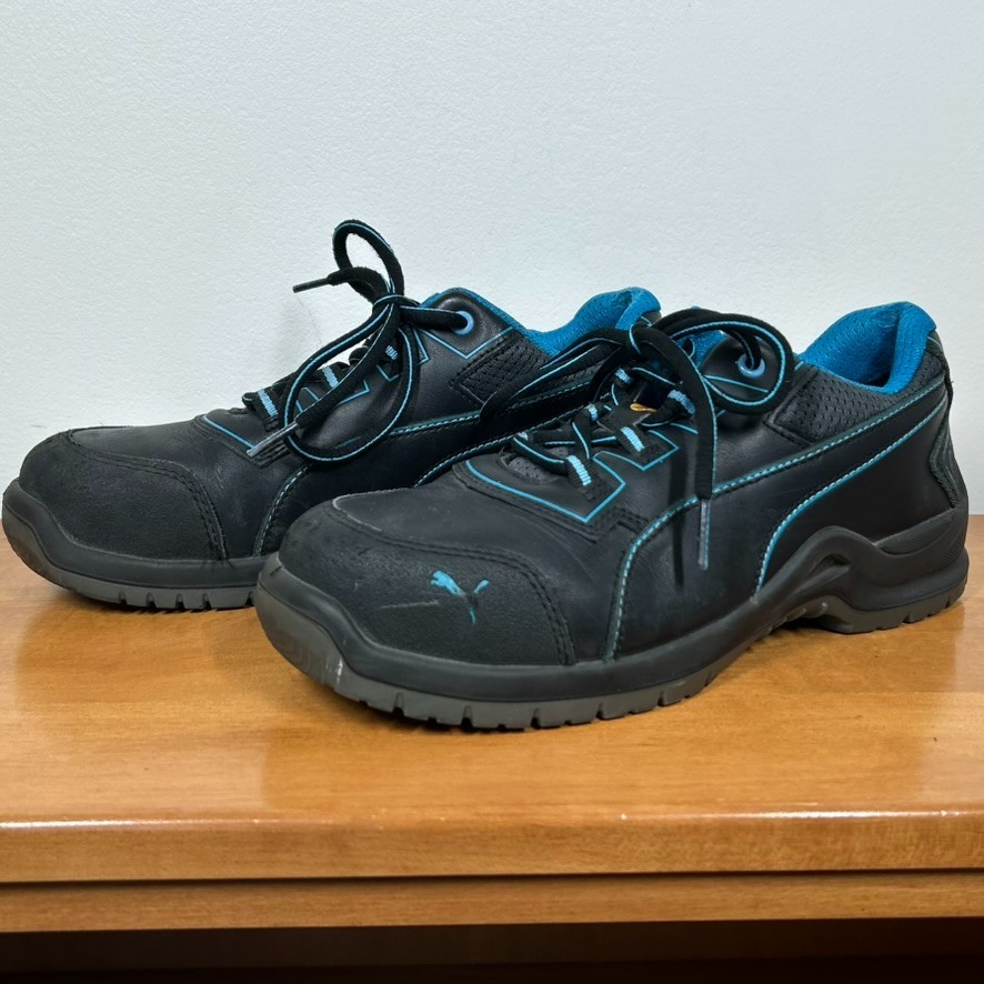 S 10 Safety Shoes Black Steel Toe Oil Slip Resistant Astm F2