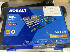 Read Description- Kobalt Mech Plus 102pc Mechanics Tool Set Saemetric Read Description- Kobalt Mech Plus 102pc Mechanics Tool Set Saemetric