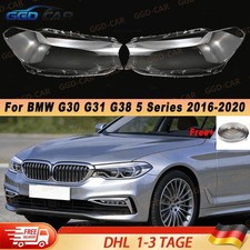 Paar Für BMW 5er G30 G31 G38 2016-2020 Scheinwerferglas-Gehäuseabdeckung+Kleber