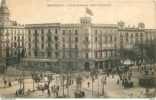 Carte Postale - Espagne - Barcelona - Hotel Restauran Gran Continental - Animée