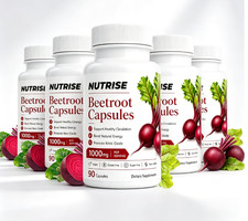1-5x Nutrise Beetroot Capsules-1000mg Beetroot Circulation Supplement with Grape