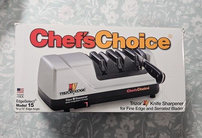 Chefs Choice Trizor XV Edge Electric 3 Stage Knife Sharpener Model 15 [Item 0303