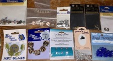 Lot Jewelry Making Items: Beads, Charms, Swarovski Crystals  Earrings/Bracelets