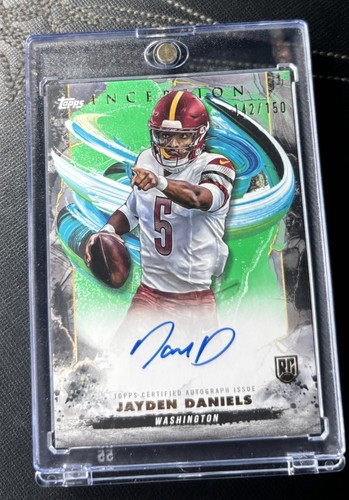 2024 Topps Inception Jayden Daniels Rookie Auto /150 On Card Autograph Rookie! - Picture 1 of 2