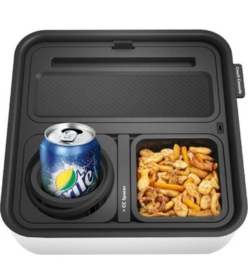 CouchConsole EDITION ONE Black X Black Tray - Drinks & Snacks Sofa Caddy