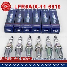 6pcs Ngk Lfr6aix-11 6619 Iridium Spark Plugs For Toyota Bmw Volvo Lexus Engine
