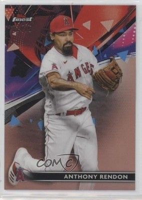 2021 Topps Finest Rose Gold Refractor /75 Anthony Rendon #66 sh7