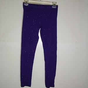 Total girl purple with sparkle leggings size 14