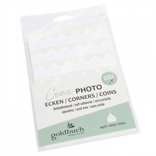 Goldbuch Fotoecken 83082 Crea wei&szlig; 252 St. | Zubeh&ouml;r f&uuml;r Alben