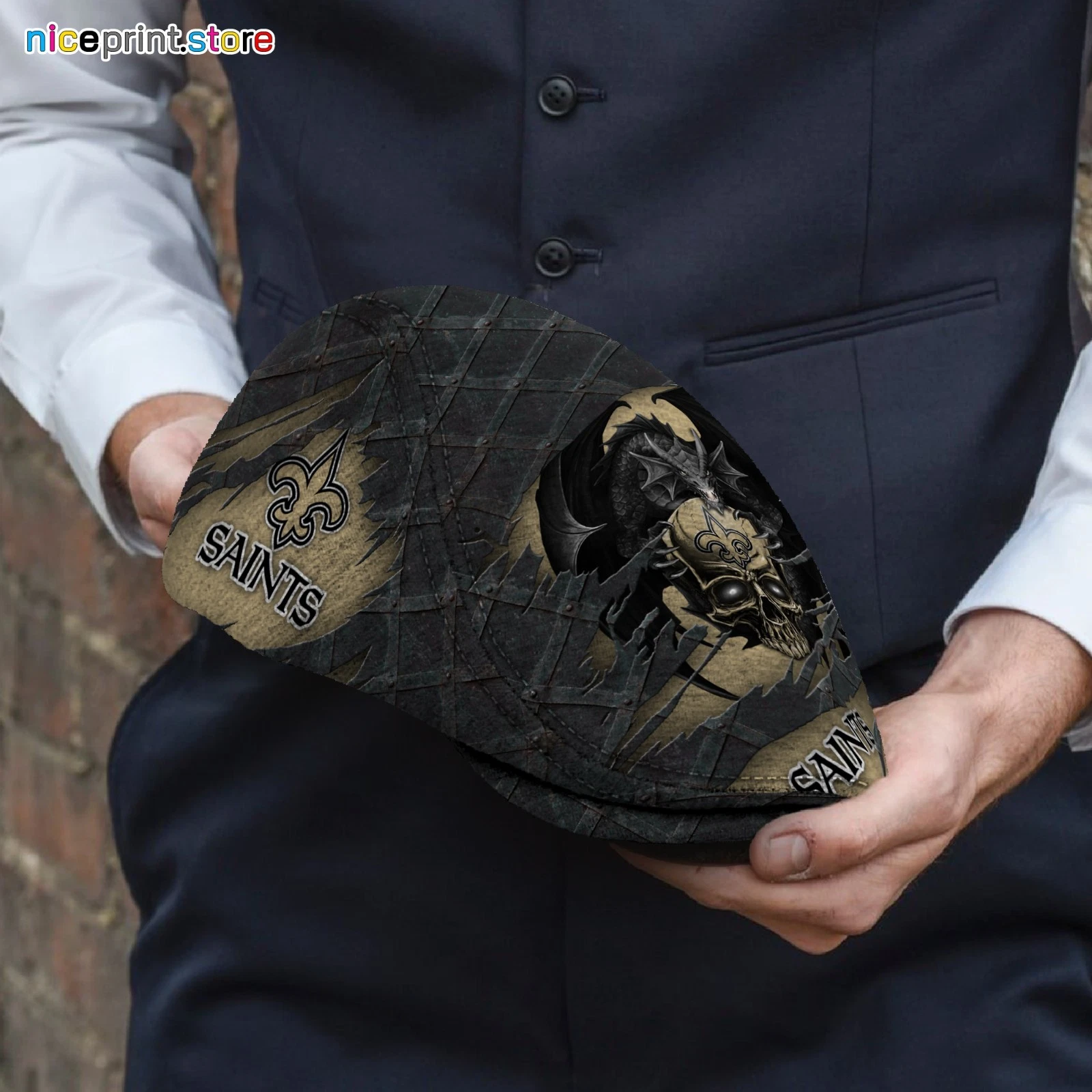 New Orleans Team Saints Jeff Cap Driver Cap football Golf Cap football Flat Cap