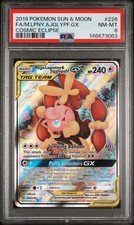 Carta Pokemon PSA 8 Mega Lopunny & Jigglypuff GX 226/236 Eclissi Cosmica