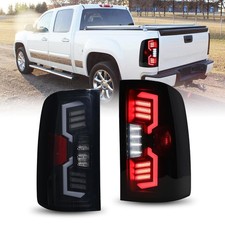 Sequential Smoked LED Tail Lights 2007-2013 GMC Sierra 1500 2007-2014 2500/3500