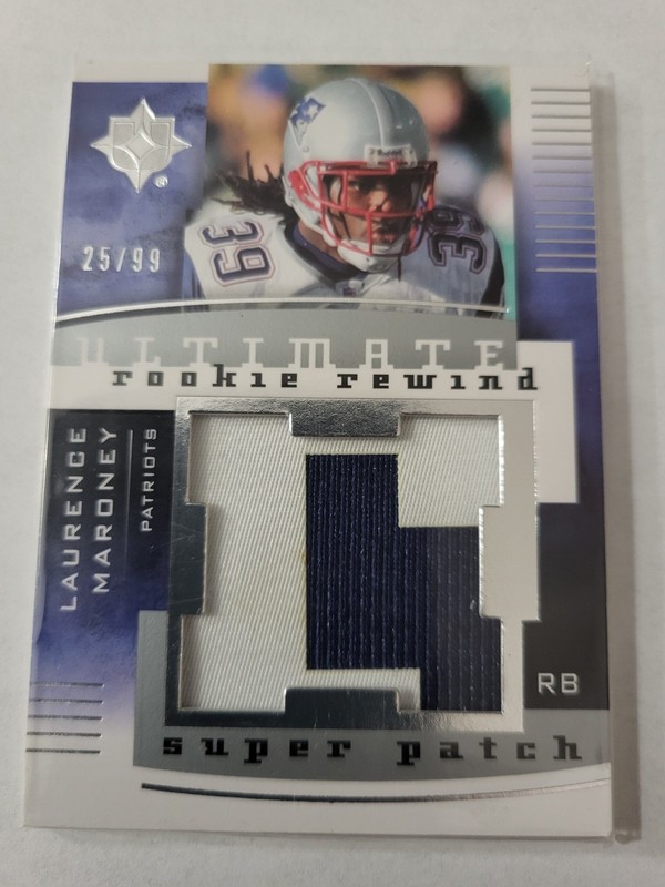 2007 Ultimate Collection Rookie Rewind Laurence Maroney Super Patch (25/99)!!!