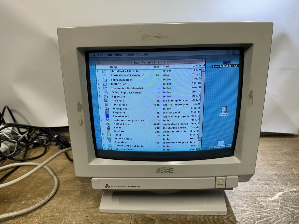 VINTAGE MAGNAVOX PHILIPS MAC COLOR MONITOR 9CM080 WORKS 14