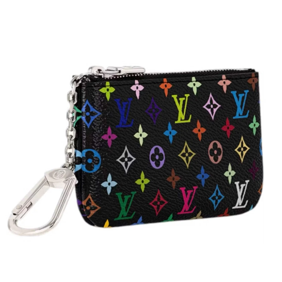 Louis Vuitton x Takashi Murakami Key Pouch Black Multicolored - Image 4 of 4