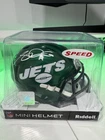 Sam Darnold Jets Signed Mini Helmet. Beckett Authenticated Autographed Football