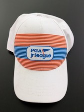 PGA Junior League Golf Hat White Multi Strapback OS Youth GARB