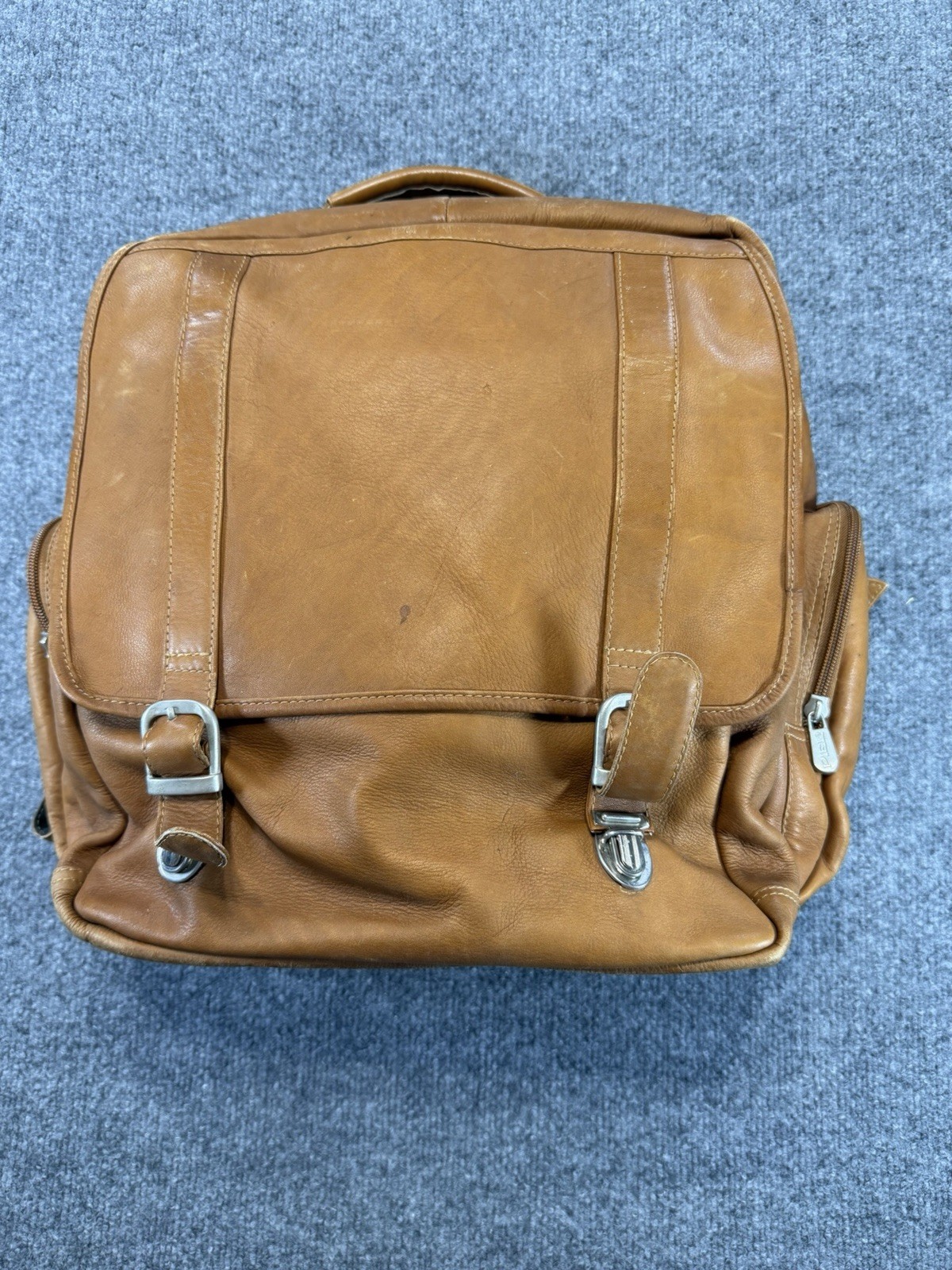 Piel Genuine Leather Expandable Backpack