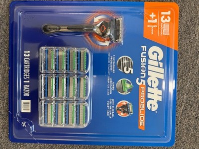 Gillette Fusion5 ProGlide Razor Kit 13 Blades + 1 Handle 100% Authentic New