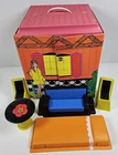 24 Pics Vtg 1968 Mattel Barbie Family House Case Vinyl Doll Furniture