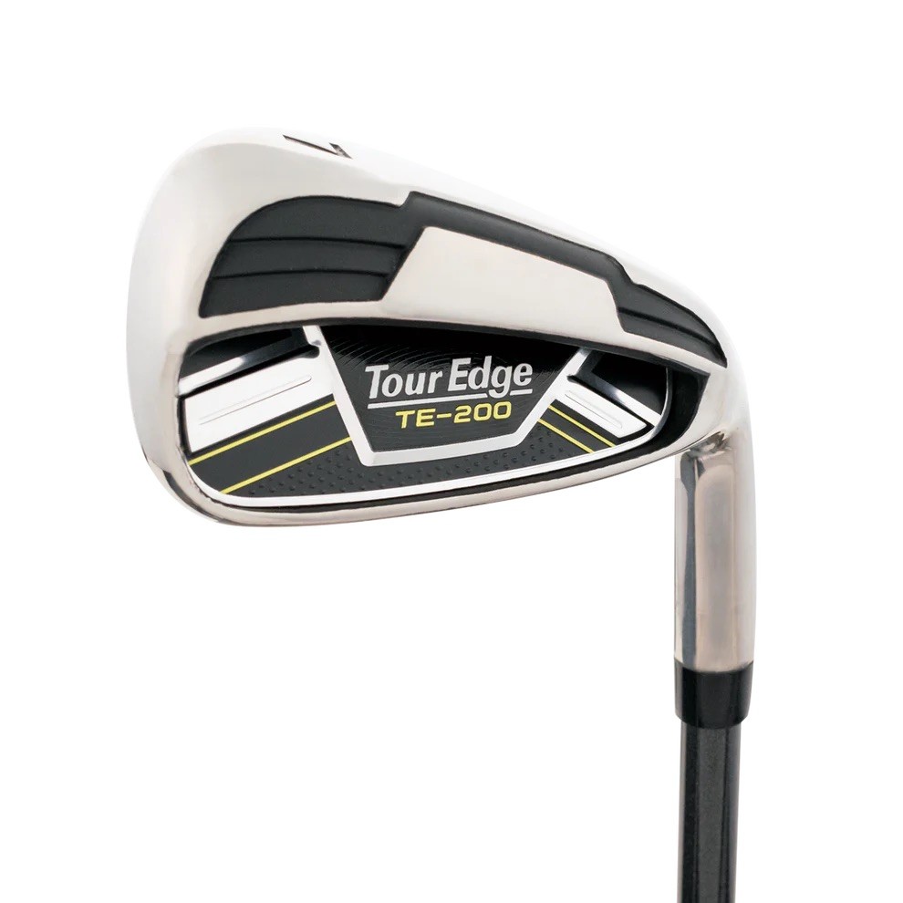 Tour Edge Varsity TE-200 11-Piece Stand Bag Complete Set, Left Hand, Boys', Black/Yellow