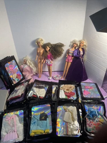 Vintage Barbie Fashion Doll Clothes Outfits Shoes & Accessories  Lot 80's 90's