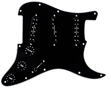 SEYMOUR DUNCAN Everything Axe Prewired/Loaded BLACK Pickguard for Strat
