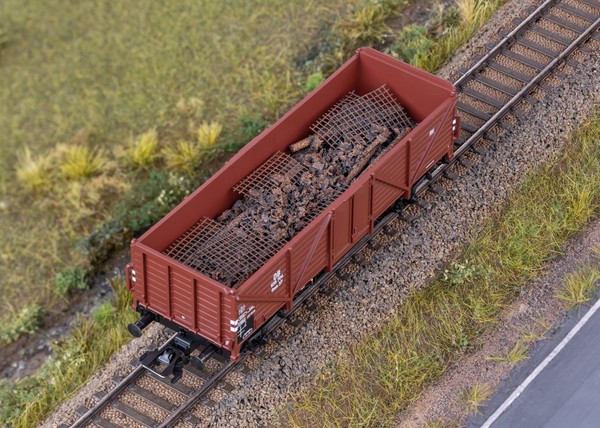 Märklin 46014 Hochbordwagen Omm37 Mit Ladegut DB Ep.Iii HO 1:87 NEU-image