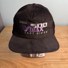 Yamaha VMAX 500 Test Rider Hat Black Corduroy Snapback Vintage Exclusive Logo