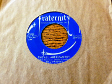 Bill Parsons-Fraternity 835-The All American Boy-Disc is NOS-Actually Bobby Bare