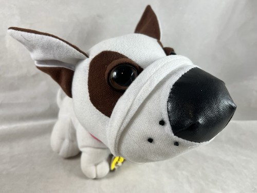 Pair SNUBBIES Stuffed Animals DogsBrown White Collars Tags Toy Network - Picture 2 of 9