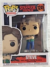 Funko Pop! Vinilo: Stranger Things - Steve #1245. Serie Netflix