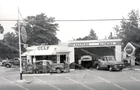 Gulf Gas Station Coca Cola Ad Vintage 1950s Original 4x5 Negative