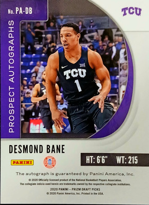 その他 CERTIFIED Desmond Bane RC autograph その他 CERTIFIED Desmond Bane RC autograph DESMOND BANE