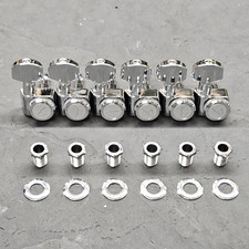 Authentic Fender Strat / Tele Chrome Locking F Tuners Set for Electric Guitar