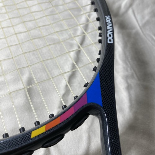 donnay tennis racquet with case vintage NEW OLD STOCK perfect condition light 4 - Picture 7 of 15