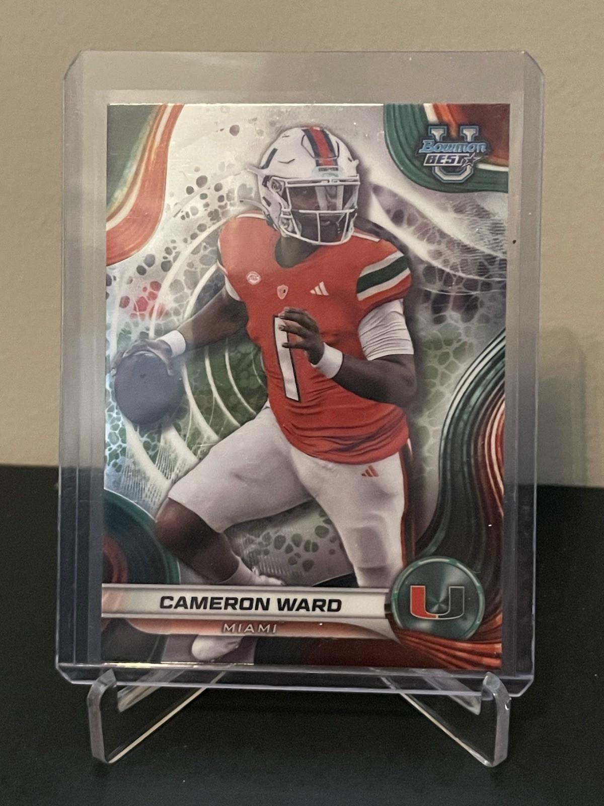 2024 Bowman's Best University - Cam Ward Rookie #8 (RC) Tennessee Titans Rookie