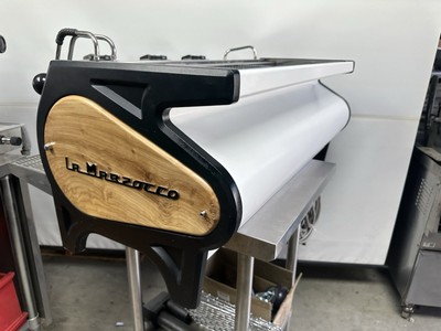 La Marzocco STRADA 3EE 3 Group Espresso Machine Excellent Condition Custom Wood